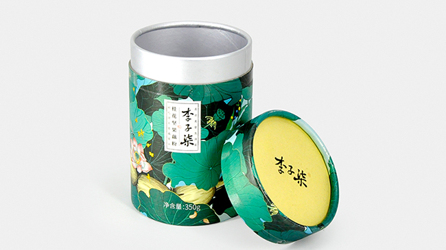 李子柒藕粉紙罐